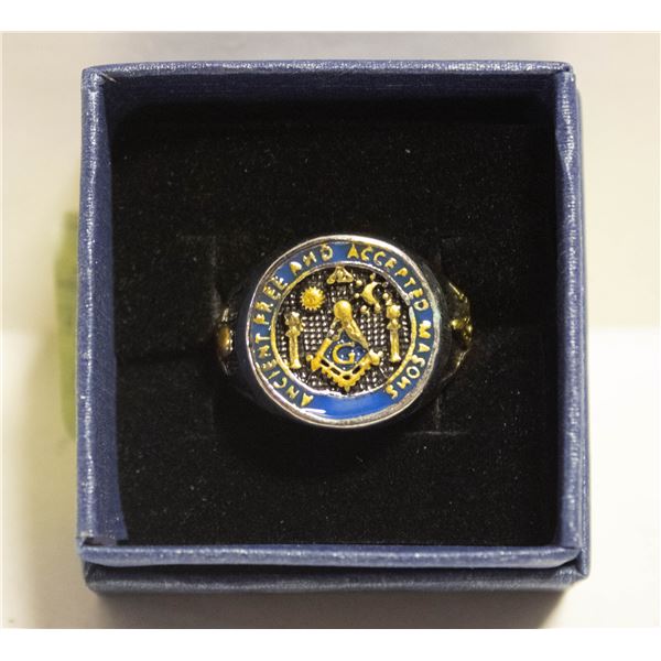 NEW FREEMASON MENS RING SIZE 11