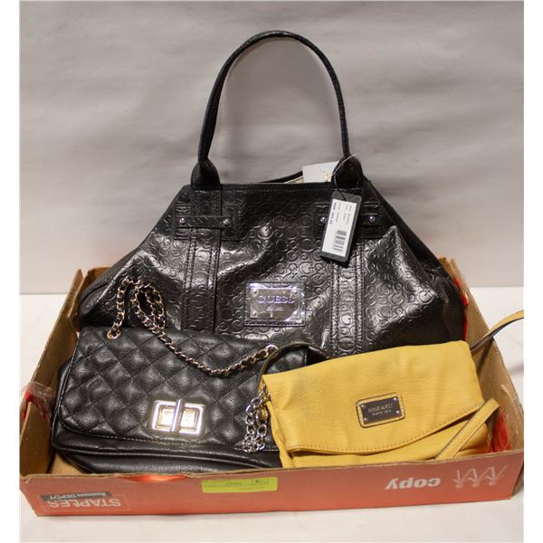 3 PURSES GUESS / ALDO / NINE WEST