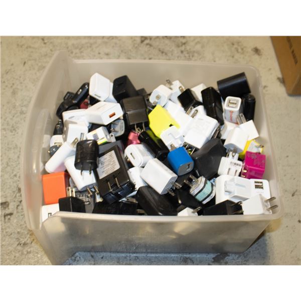 LOT OF CHARGER PLUGS MISC