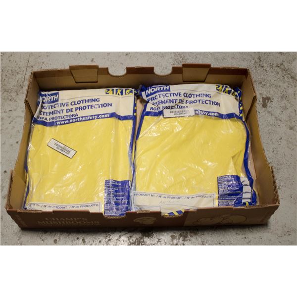 2 NEW NEOPRENE BIB-OVERALLS - SIZE LARGE