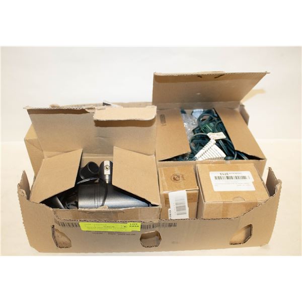 BOX OF MISC STORE RETURNS MOSTLY LIGHTS