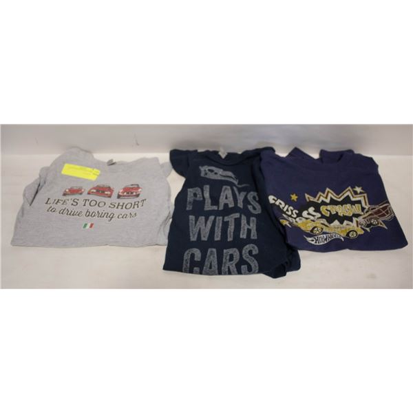 3 KIDS CAR ENTHUSIAST TSHIRTS 6/7