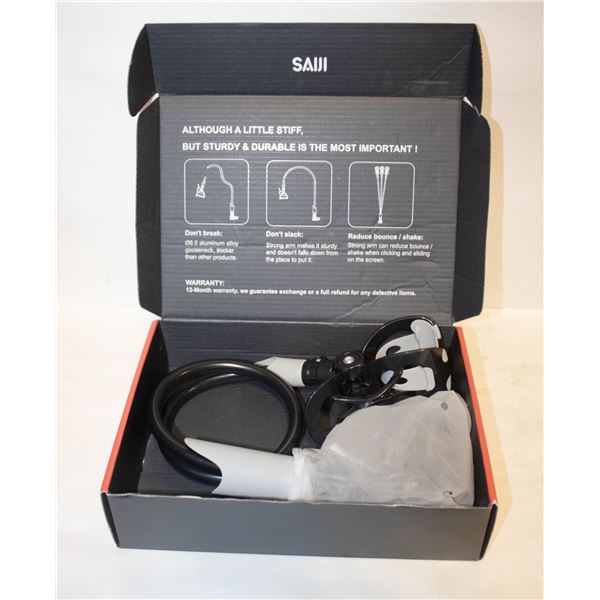 NEW SAIJI, (BLACK) GOOSENECK DEVICE HOLDER