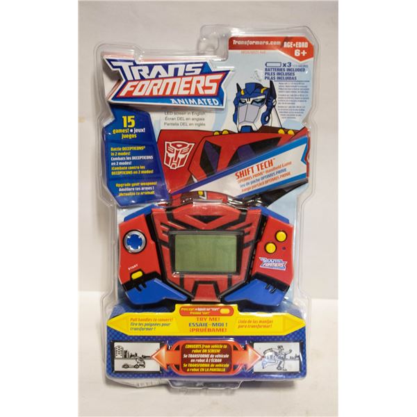 TRANSFORMERS ANIMATED OPTIMUS PRIME GAME NEW