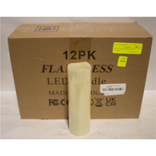 12 PACK OF FLAMELESS LED CANDLES