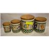 Image 1 : VINTAGE HIMARK CERAMIC CANISTER JAR SET