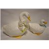 Image 1 : 2 VINTAGE CERAMIC GOOSE/DUCK 10" H & 7" H