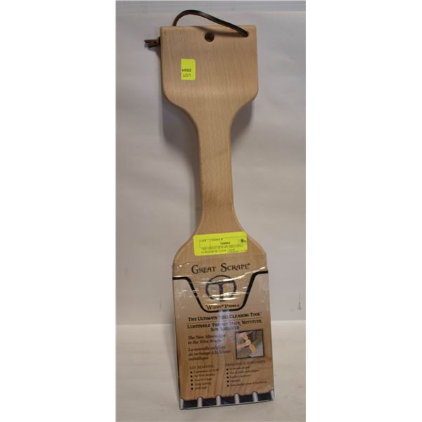 THE GREAT SCRAPE BBQ GRILL SCRAPER W/ LOOP - NEW