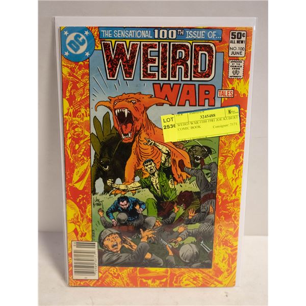 WEIRD WAR #100 1981 JOE KUBERT COMIC BOOK
