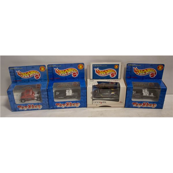 4 BOXED HOT WHEELS SP. ED. FROM 1998 & 1999