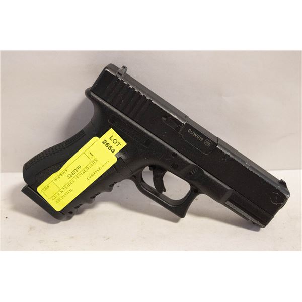 GLOCK MODEL 19 FIXED SLIDE BB AIR PISTOL