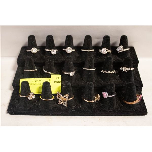 FLIGHT OF WOMENS RINGS SOME 925