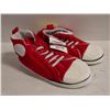 Image 1 : PAIR OF NEW RED SNEAKER SLIPPERS SIZE MEDIUM