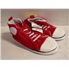 Image 1 : PAIR OF NEW RED SNEAKER SLIPPERS SIZE MEDIUM
