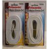 Image 1 : PACK OF 2 100 FT TRISONIC LINE CORD MODULAR