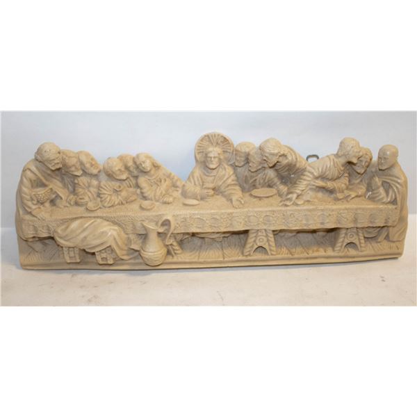 "THE LAST SUPPER" CARVED RELIEF WALL HANGING