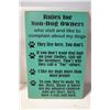 Image 1 : WOODEN 12 X 18 DOG SIGN