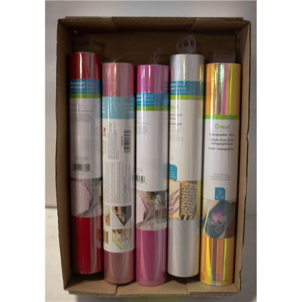 5 ROLLS CRICUT PREMIUM VINYL 1 (12X48) PER