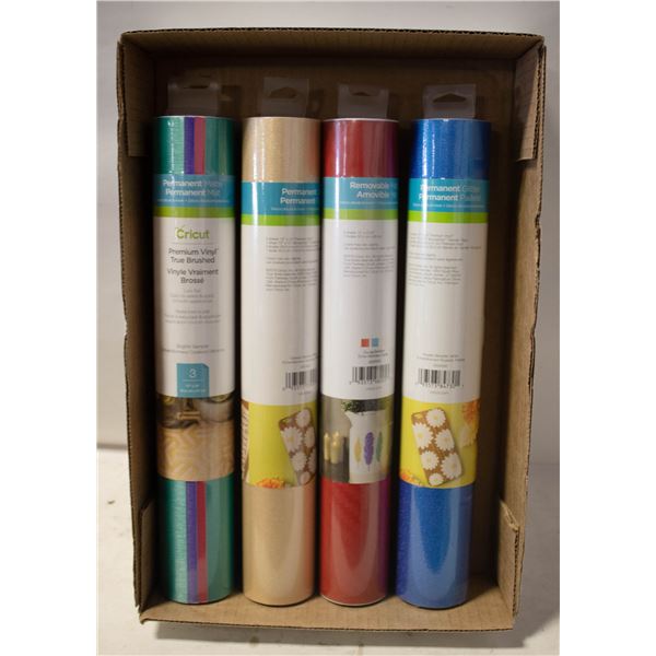 4 ROLLS CRICUT PREMIUM VINYL 3 (12X24)