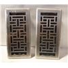Image 1 : PACK OF 2 DECOR GRATES 4X10 INCHES LOW PROFILE FLO