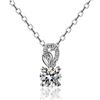 Image 1 : 1 CT GRA CERTIFIED MOISSANITE 925 SILVER NECKLACE