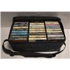 Image 1 : VINTAGE CASSETTE TAPES W/ CARRY CASE (30)