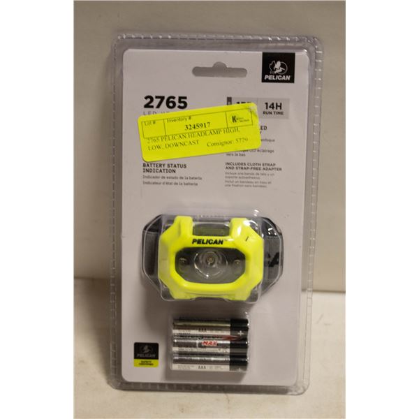 2765 PELICAN HEADLAMP HIGH, LOW, DOWNCAST