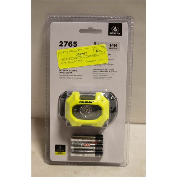 2765 PELICAN HEADLAMP HIGH, LOW, DOWNCAST