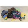 Image 1 : HANDMADE KNITTED SOCKS- LARGE LOT ASSORTED PAIRS