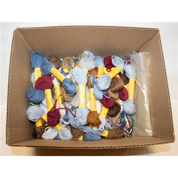 TAPESTRY/CROSS STITCH YARN- 58 SKEINS