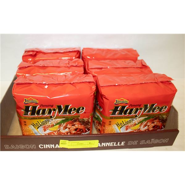 6 PACKAGES OF HARJMEE NOODLES