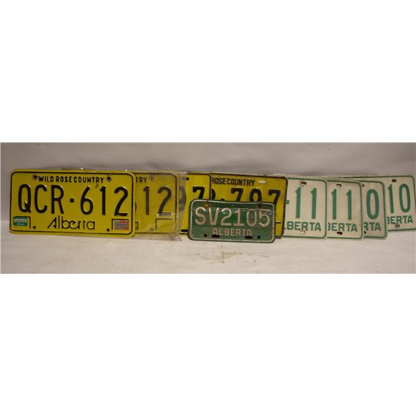 VINTAGE LICENSE PLATES ASSORTED