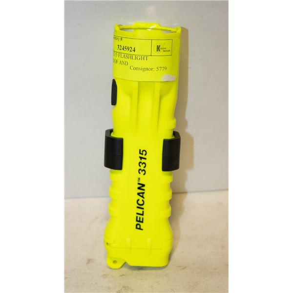 PELICAN 3315 FLASHLIGHT WATERPROOF AND