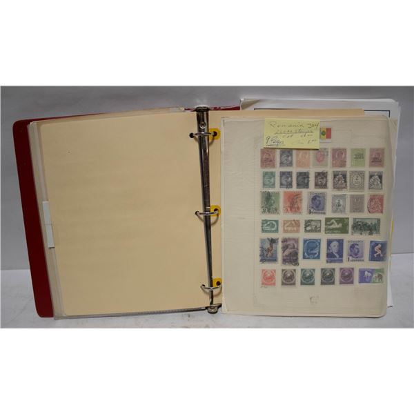 BINDER OF VINTAGE WORLD STAMPS FULL