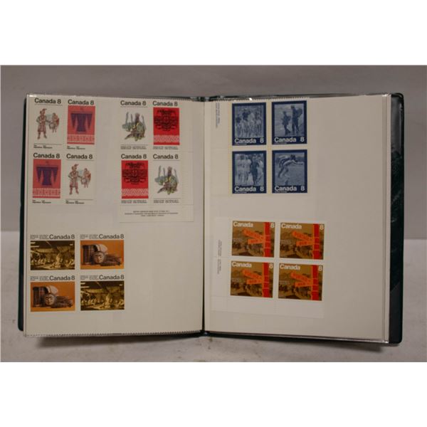 BOOK FULL OF MINT VTG CANADIAN STAMPS
