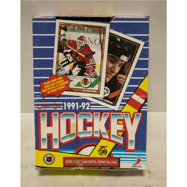 NEW SEALED BOX OF 36 O-PE-CHEE 1991-92 WAX