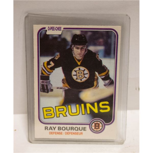 1980-81 O-PEE-CHEE RAY BOURQUE HOCKEY CARD
