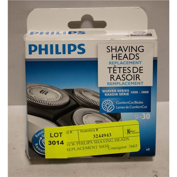NEW PHILIPS SHAVING HEADS REPLACEMENT SH30