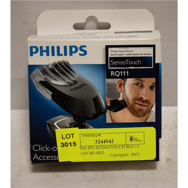 NEW PHILIPS SENSOTOUCH RQ111 CLICK-ON BEARD