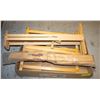 Image 1 : WOOD ARTISTS EASELS- LOT OF 3 ASSORTED SIZES