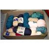 Image 1 : YARN- BOX LOT OF 25 SKEINS ASSORTED
