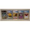 Image 1 : LOT OF 5 GRADED POKEMON CARDS