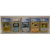 Image 1 : LOT OF 5 GRADED POKEMON CARDS