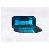 Image 1 : 19)  NATURAL EMERALD CUT 14.85 CT BLUE/GREEN SAPPH