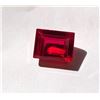 Image 1 : 20)  NATURAL EMERALD CUT 9.55 RUBY GEMSTONE AND