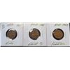 Image 1 : 26)  LOT OF 3 NEWFOUNDLAND KING GEORGE VI PENNIES,