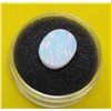 Image 1 : 15)  NATURAL OVAL 7.0 CT, WHITE FIRE DOUBLET OPAL