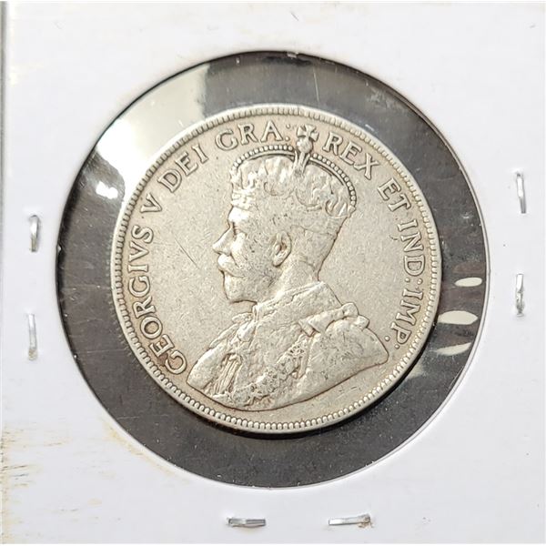 27)  NEWFOUNDLAND KING GEORGE VI 50 CENT 1918C