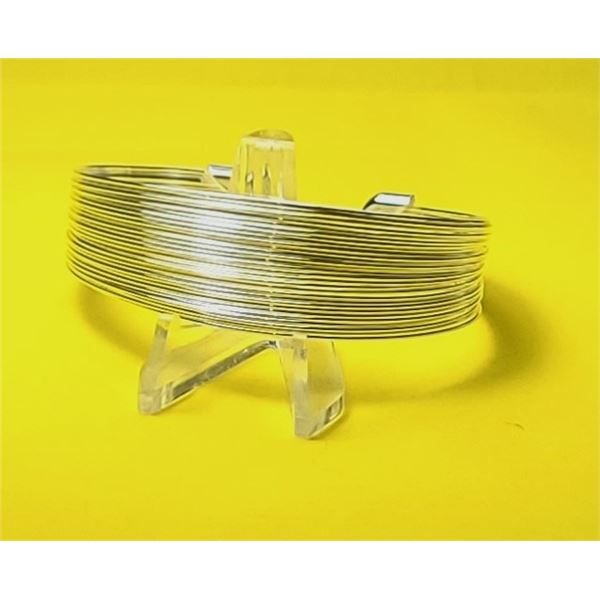 2)  SILVER TONE WITH MULTI WIRES GATHERED WITH CAP