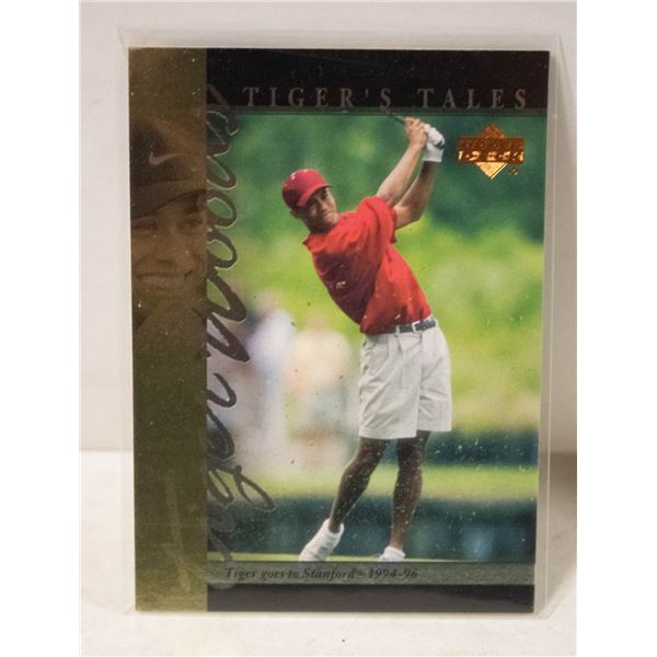 2001 UPPER DECK TIGER WOODS ROOKIE CARD